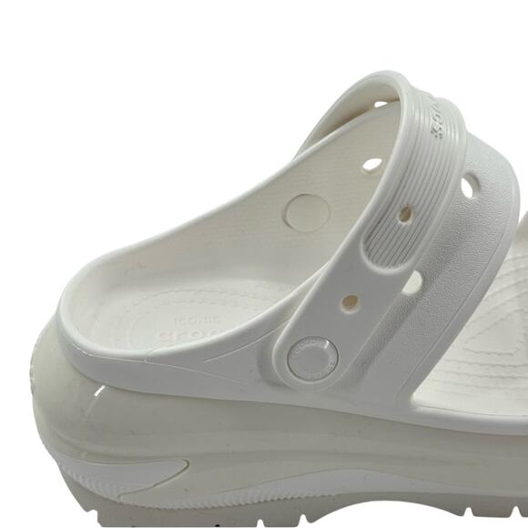 NWT Crocs Platform Mega Crush Chunky Iconic Sandal in White Size 8 - Picture 7 of 14